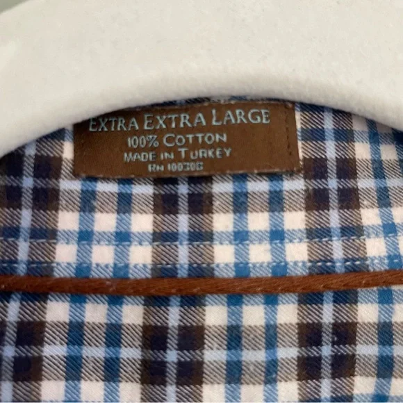 3 for $30 | Peter Millar Grandi & Rubinelli Blue Plaid Button Up Shirt - Picture 10 of 13